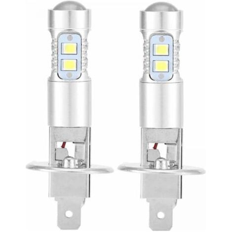 Lampadine per fari, confezione da 2 lampadine LED H1 6000K Super White 100W per fari anabbaglianti FLITI