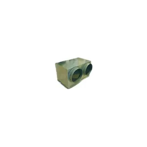 Plénum à sortie latéral 4 piquages D 200 mm pour grille GRR 600 x 600 S&P (UNELVENT) 850126