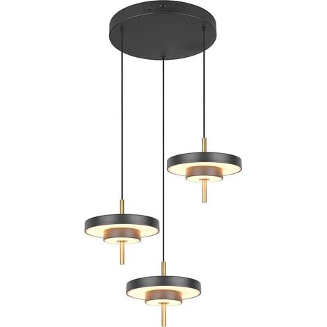 Hängeleuchte Pendellampe Esstischlampe LED schwarz CCT Höhenverstellbar dimmbar
