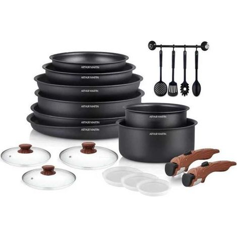 Arthur Martin AM0530 Kochtopfset Aluminium 20 Teile