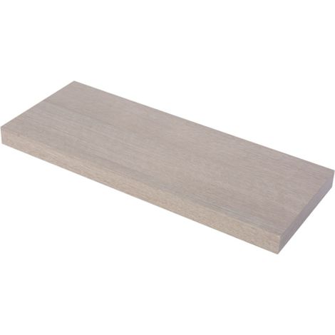 Mensola tamburata media rovere grigio (1/2)