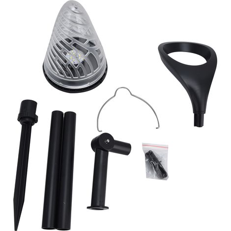 Lampe solaire LED étanche à encastrer au sol pour jardin extérieur, lumière chaude et blanche. (1/5)
