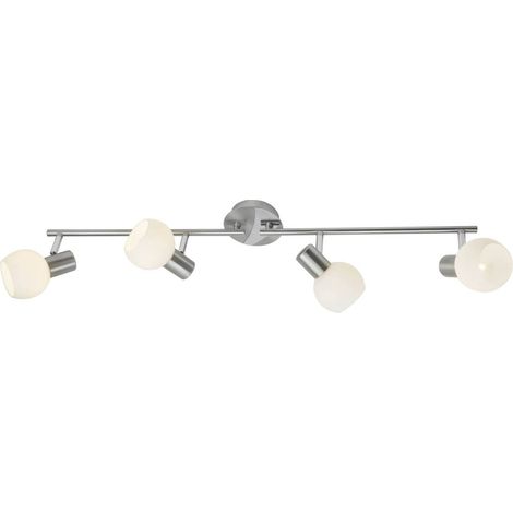 BRILLIANT lampe Tiara spot tube 4-fl Fer / blanc 4x D45, E14, 40W, adapté aux lampes à suspension (non inclus) Échelle A ++ à E Bras pivotant / tête pivotante (1/4)