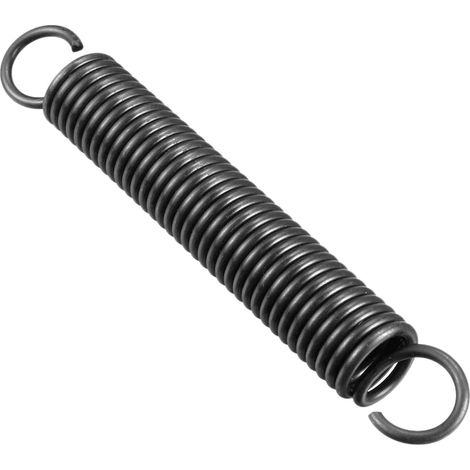 125mm Libre Longueur Double Crochet Ressort de Traction Noir 1 Pièce, Tension, Extension Hélicoïdal Ressorts pour Machines industrielles, Métal (1/4)
