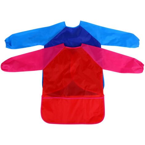 Tablier Imperméable Enfant pour Peinture, Cuisine et Activités Créatives avec Poche (1/5)