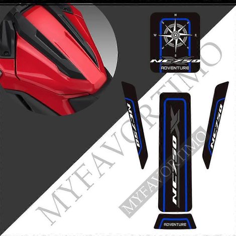 Protections adhésives pour carénage et réservoir Honda NC 750, NC 750 X, NC 750X, protection genoux, pare-brise, protège-mains, déflecteur de vent (2021-2022) - NC750X26 (1/5)