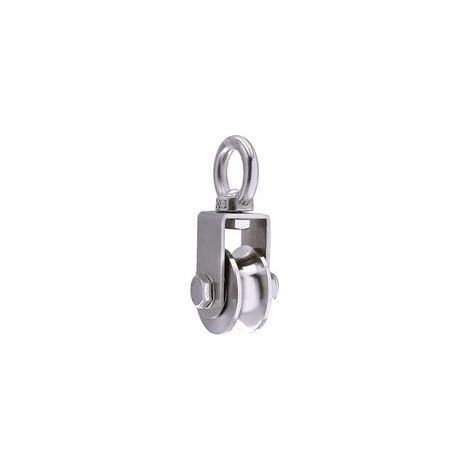 Poulie de levage 500 kg – 2 roulements – Diamètre 48 mm – Acier inoxydable – Rotation 360° pour levage efficace (1/5)