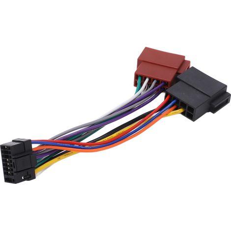 Connecteur adaptateur faisceau 16 broches pour autoradio Alpine, prise ISO de remplacement (1/5)