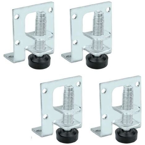 4-teiliges Möbelfüße-Set, verstellbare Nivellierfüße aus Stahl, Schrankfüße, höhenverstellbare Füße, stabile Füße für Möbel, Tische, Sofas, Schränke, Werkbänke und Regale (1/5)