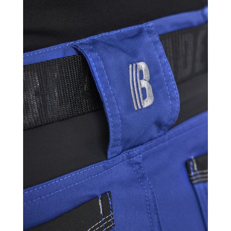Pantalon de travail artisan denim stretch avec poches flottantes femme feMyanMare 7132 Bleu roi/Noir M - FR(42) - SE(C40) - Courtes
