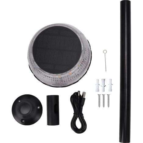 Lampe Torche Solaire LED - Design Flamme Réaliste - Étanche IP65 - Activation Automatique Crépuscule - Pour Jardin Terrasse Chemin - Lot de 1 (1/5)