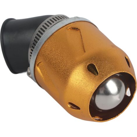 Filtro aria, presa d'aria a forma di proiettile da 35 mm per moto, scooter, ATV, moto da cross. (Oro) (1/5)