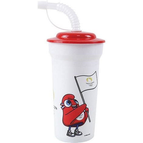 Gobelet Paille Mascotte Jeux Olympiques 2024 - 400 ml (1/3)