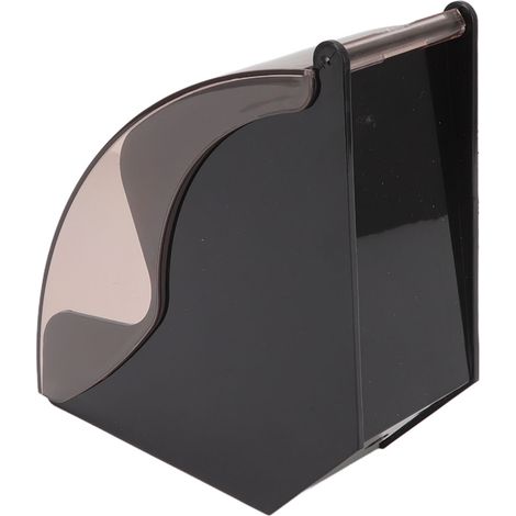 Aufbewahrungsbox für Kaffeefilter, staubdichtes Kunststoff-Kaffeefiltergestell, Halter für handgebrühte Kaffeefilter mit Deckel, Schwarz (1/5)