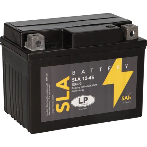 Batterie AGM SLA 12V 5Ah für Motorrad Startbatterie MS SLA 12-4S (1/5)