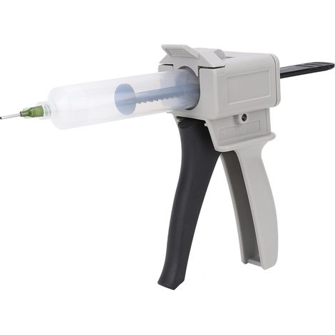 Pistolet à colle distributeur 30 ml, outil manuel en plastique à tube unique avec poignée pour presser et presser (1/5)