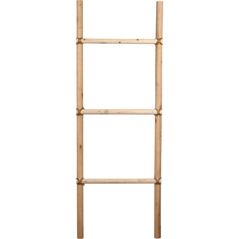 Signes Grimalt Leiter 3 Stufen, braunes Hilfsmöbel – 130 x 46 x 6 cm