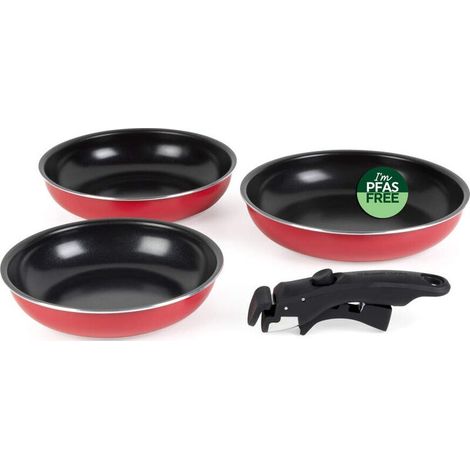 Juego de sartenes Russell Hobbs RH03995 Riviera de 4 piezas con sistema de sujeción inteligente. (1/3)