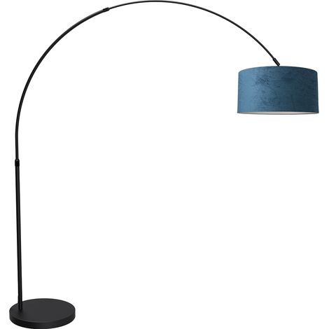 Mexlite - lámpara de pie - Flair - negro - metal textil - lámpara