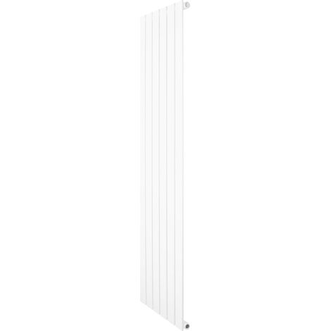 Radiatore Verticale Design Piatto Colonna Singola Bianco 1600x420 mm (1/5)