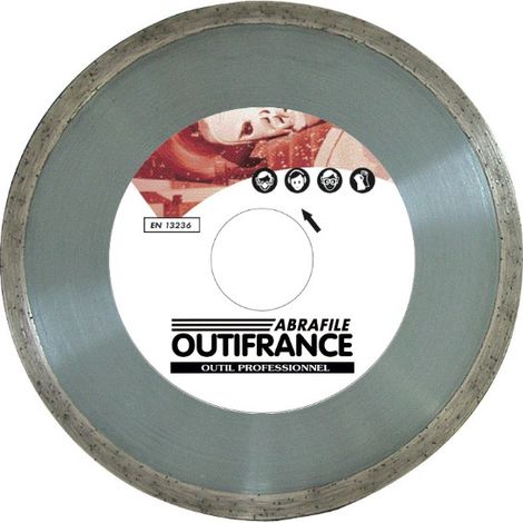 Disco de diamante liso anilla continua Ø 115 x 22 mm OUTIFRANCE