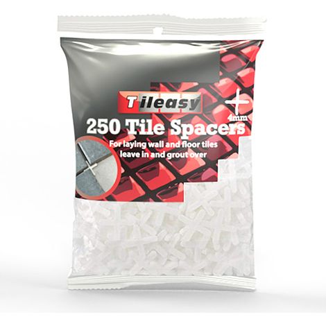 Tileasy Bag of 250 4mm Tile Spacers - LS250/4MM