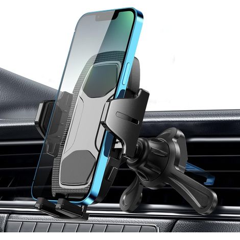 Support Telephone Voiture Grille Aeration Auto Porte Phone Voiture Support Phone Portable Grille Ventilation Automobile Compatible Smartphone 360° Rotation (1/5)