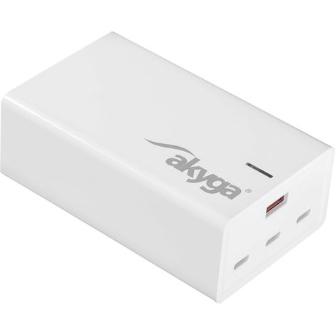 AK-CH-25 USB-Ladegerät USB-A + 3x USB-C PD 5-28V / max. 5A 140W Quick Charge 3.0 GaN (1/5)