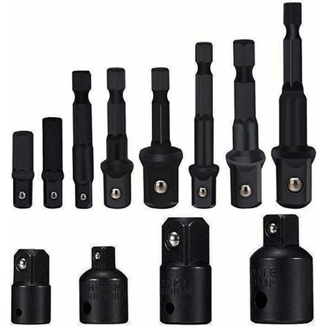 (8-teiliges Set) Ratschen- und Steckschlüsseladapter, Steckschlüsseladapter-Set, Innensechskantschlüssel-Adapter-Set