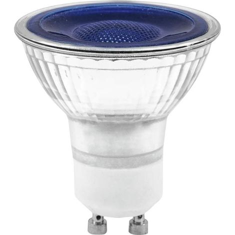 Ampoule LED GU10 7W SMD bleu – 230V – Éclairage haute performance pour espaces confinés – 88540646 – Omnilux (1/3)