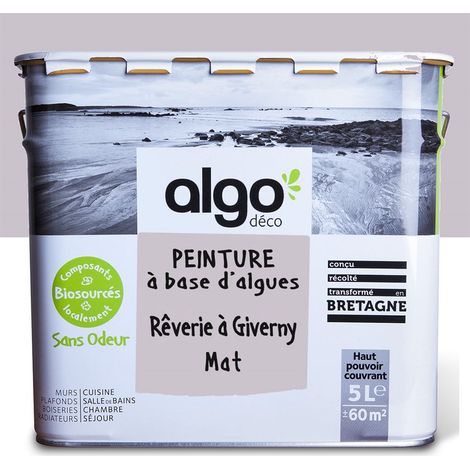 Peinture écologique Algo - Mat - Rose Rêverie à Giverny - 5L (1/5)