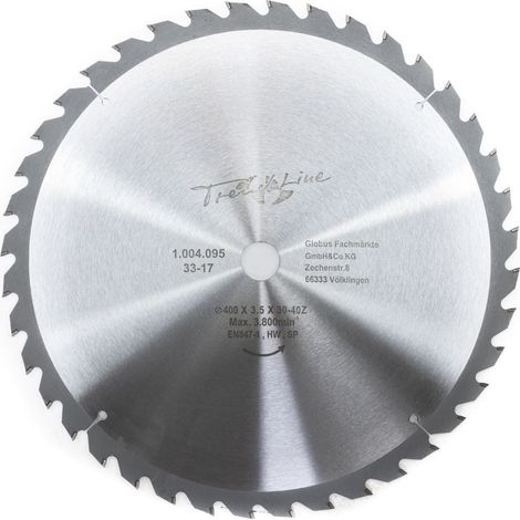 TrendLine HM-Kreissägeblatt 400 mm Bohrung 30 mm, 40 Zähne (1/2)