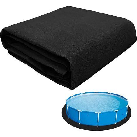 Tapis de protection carré 2 m x 3 m pour piscine hors-sol / Tapis de sol pour piscine (1/5)