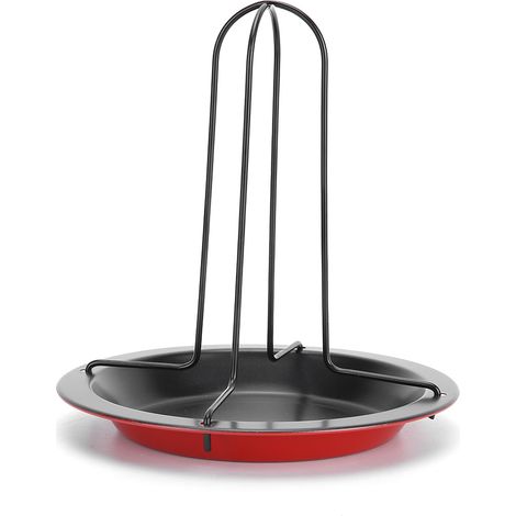 Support de rôtissoire en acier au carbone avec plaque pour grill de camping, four et BBQ (1/5)