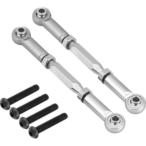 Tiges de direction en alliage d'aluminium pour voiture RC Axial Rock Racer 90026 (Argent) (1/5)