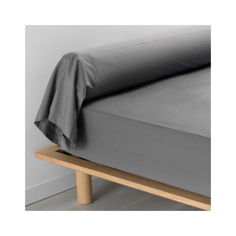 Taie De Traversin 85x185 cm Percale Anthracite (1/3)
