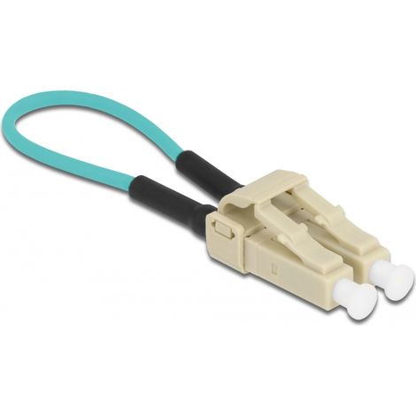 Delock Adaptador de loopback de fibra Ã³ptica LC / OM3 multimodo beige
