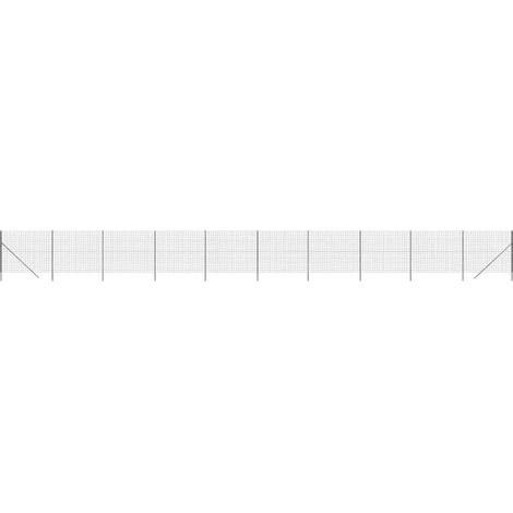 Maison Exclusive - Maschendrahtzaun Anthrazit 1,6x25 m Verzinkter