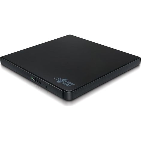 Hitachi-LG Slim Portable DVD-Writer lettore di disco ottico DVD±RW Nero (1/5)