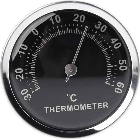Mini-Autothermometer 58 mm, mechanische analoge Temperaturanzeige mit Aufkleber (1/5)