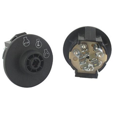 Contacteur à clé 3 positions, 6 broches, remplacement adaptable pour tondeuses Exmark Vantage et Toro Timecutter 2010 (1/2)