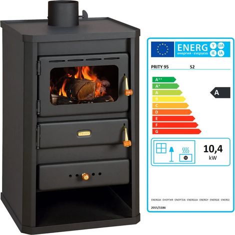 ESTUFA DE LEÑA Prity S2 - 10 KW - EcoDesign 2022 (1/3)