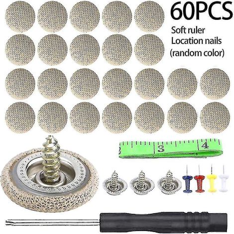Lot de 60 goupilles de fixation pour ciel de toit affaissé, à boucle automatique, pour réparation de plafond de voiture
