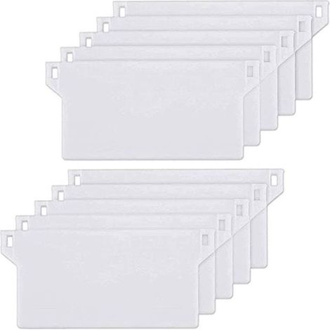 10pcs Plaque de Lestage Store Californien Poids Lest Stores Verticaux Plaque Lestage Store Lamelle Verticale 127mm Pièce Rechange Blanche (1/5)