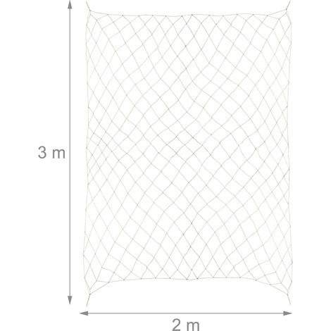Red de crecimiento para plantas trepadoras jardín 200 x 300 cm soporte ergonómico de yute natural 130015294 (1/3)