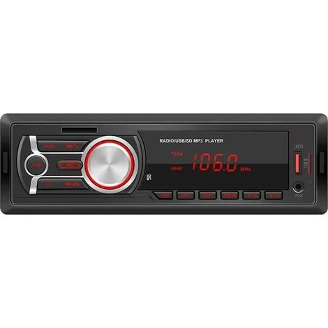 TRADE SHOP - Autoradio Sistema Audio Universale Auto 4x50w 1din Lettore Mp3 Bluetooth Usb Aux 6784bt -