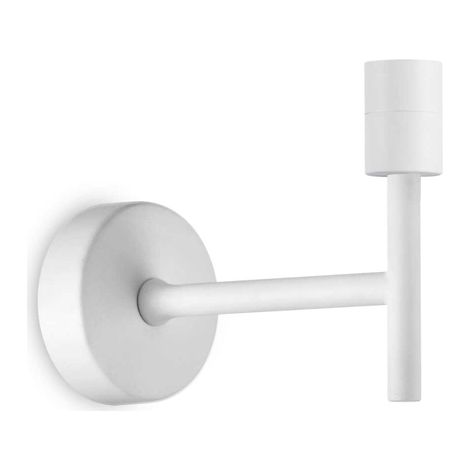 Appliques - Lampade Da Parete Set Metallo Bianco 1 Luce E27 (1/2)