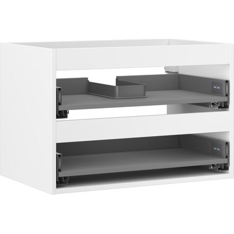 Mexen Box-A corps de meuble sous-vasque 70 cm, 2 tiroirs, blanc mat - 91AX0-0700-470-2-01 (1/5)
