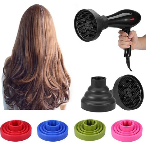 TrAdE Shop Traesio - Diffusore Universale Per Phon Asciugacapelli In Silicone Da Viaggio Pieghevole - (1/4)