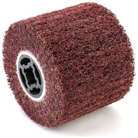 Brosse Abrasive Brosse en Fibre Synthétique pour Rénovateur Extérieur, Ø120x100x19mm, Grain 120 (1/5)